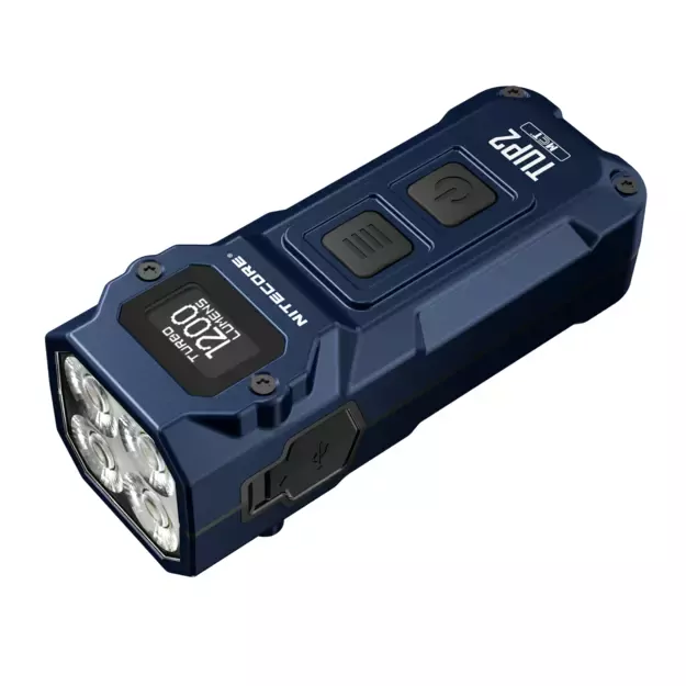 Nitecore TUP2 žibintuvėlis 1200 lm, MCT, OLED Mėlynas