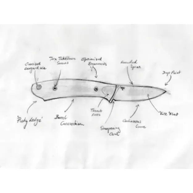 KYSTOL PUP KF012 fiksuotas peilis