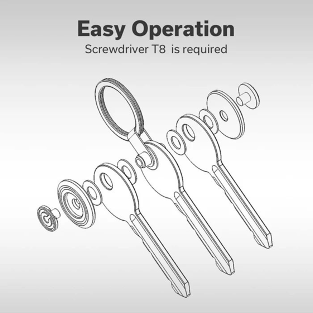 Civivi kišeninis raktų "organizatorius" Ostap Hel“ mėlynas aliuminis (C23056-2)