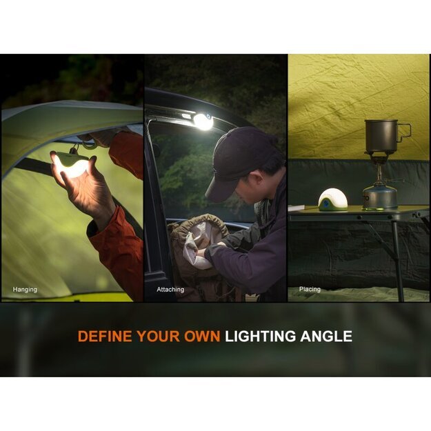 Fenix ​​CL20R Pro LED stovyklavimo žibintas Juodas