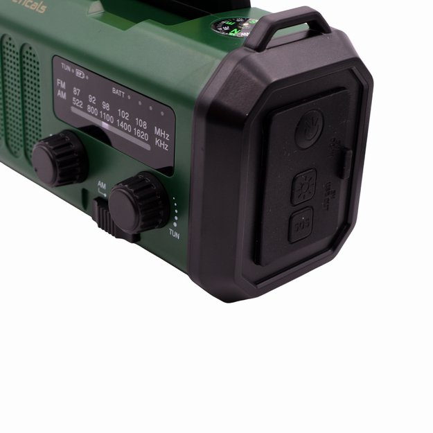 Avarinis radijas su Powerbank 20000mAh Žalia