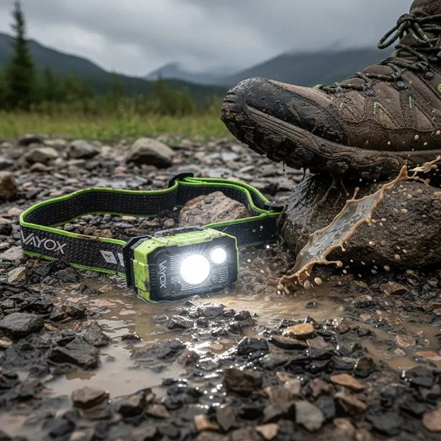 Vayox DUAL HAMMER 500lm Pro serijos įkraunamas žibintuvėlis VA0415