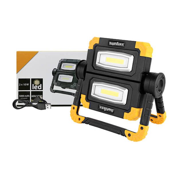 Фонарь для мастерской Superfire G7, 1000 лм, USB