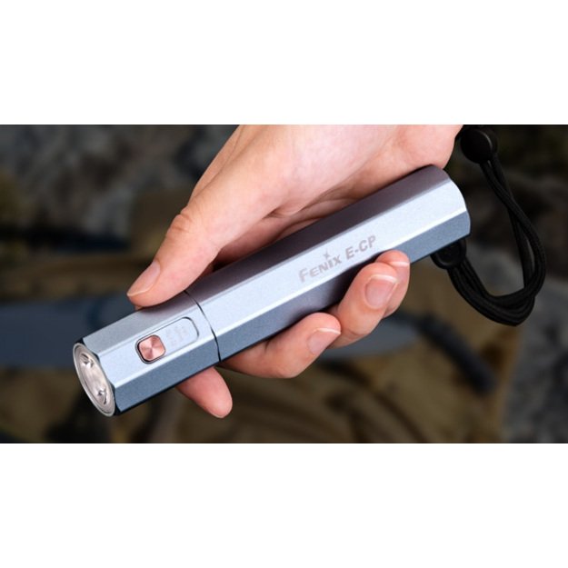 Fenix E-CP žibintuvėlis + powerbankas. Mėlynas