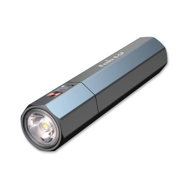 Fenix E-CP žibintuvėlis + powerbankas. Mėlynas