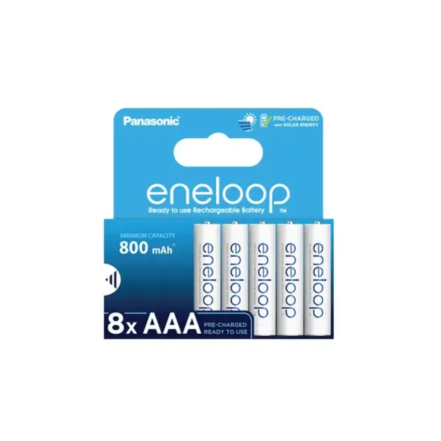 Panasonic Eneloop R03/AAA 800mAh akumuliatoriai BK-4MCDE/8BE