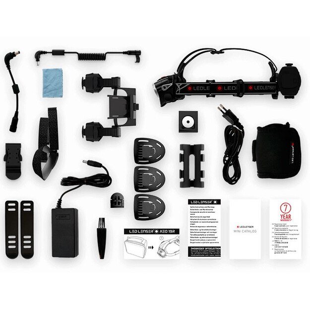 Led lenser XEO19R pakraunamas prožektorius, juodas