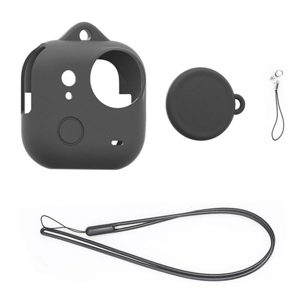 Silicone Lens Cover + PULUZ Case for Insta360 GO Ultra