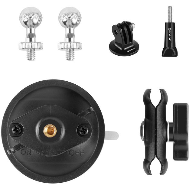PULUZ Magic Arm Tripod Suction Cup Holder (Black)