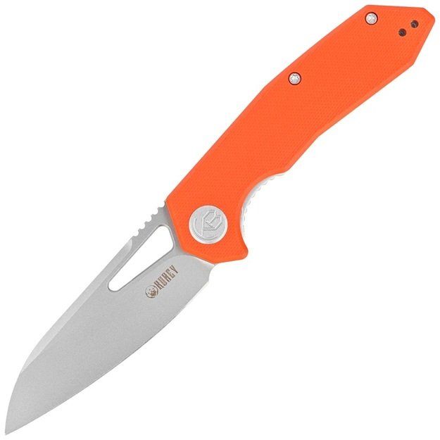 Складной нож Kubey Vagrant Orange из материала G10 с пескоструйной обработкой 14C28N от Максима Ткачука (KU291L)