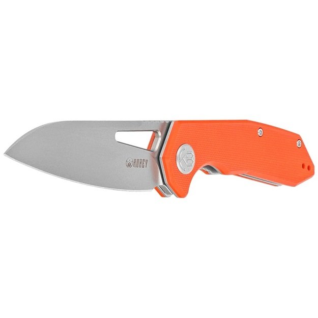 Складной нож Kubey Vagrant Orange из материала G10 с пескоструйной обработкой 14C28N от Максима Ткачука (KU291L)