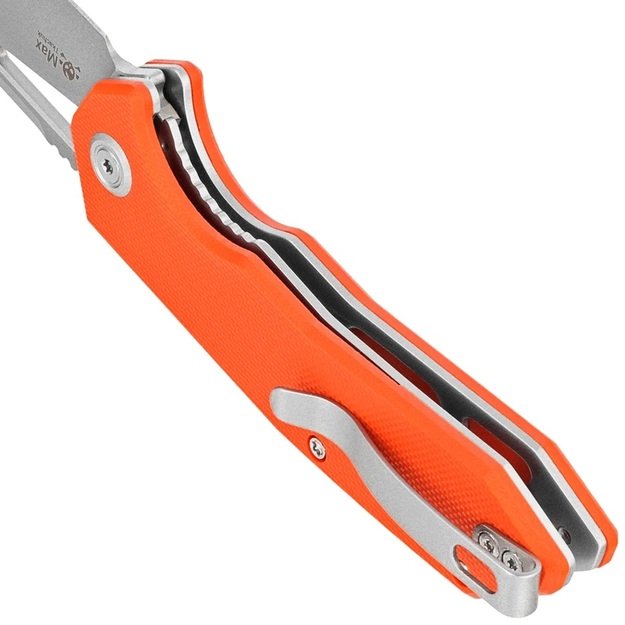 Складной нож Kubey Vagrant Orange из материала G10 с пескоструйной обработкой 14C28N от Максима Ткачука (KU291L)