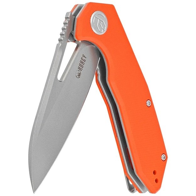 Складной нож Kubey Vagrant Orange из материала G10 с пескоструйной обработкой 14C28N от Максима Ткачука (KU291L)