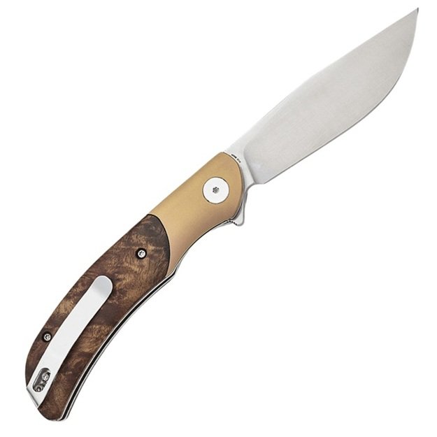 Petrified Fish Hourglass Складной нож Gall Wood and Titanium PFP09GAWO