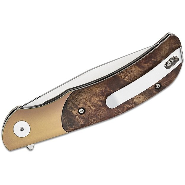 Petrified Fish Hourglass Складной нож Gall Wood and Titanium PFP09GAWO