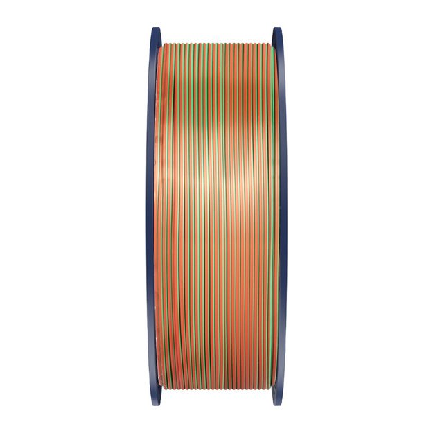 Sunlu PLA+ Silk Tri-Color Filament (orange, blue, and green)