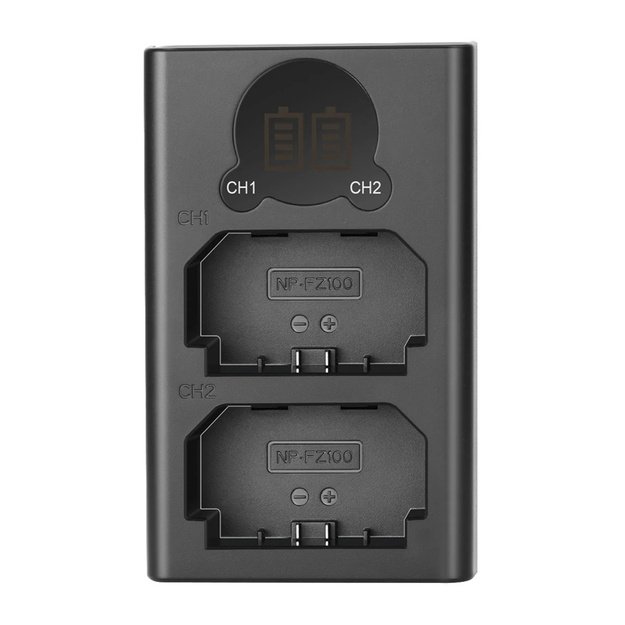 NEEWER DL-FZ100 Dual Battery Charger for NP-FZ100-S Batteries
