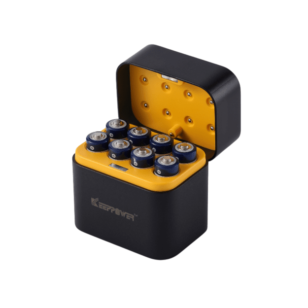 Keeppower I8 įkroviklis su 8 × 1,5 V AA ličio jonų baterijomis 3133mAh