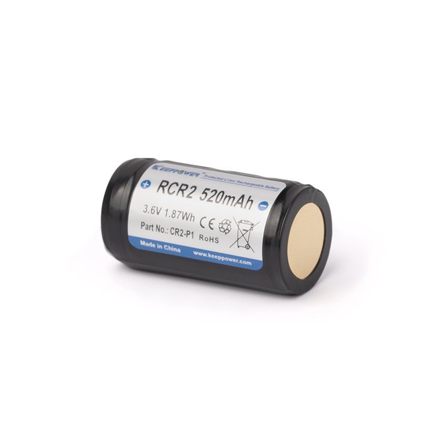 Аккумулятор RCR2 / 15270 Keeppower 520мАч 3,6В - 3,7В литий-ионный (в формате CR2, CR2-P1)