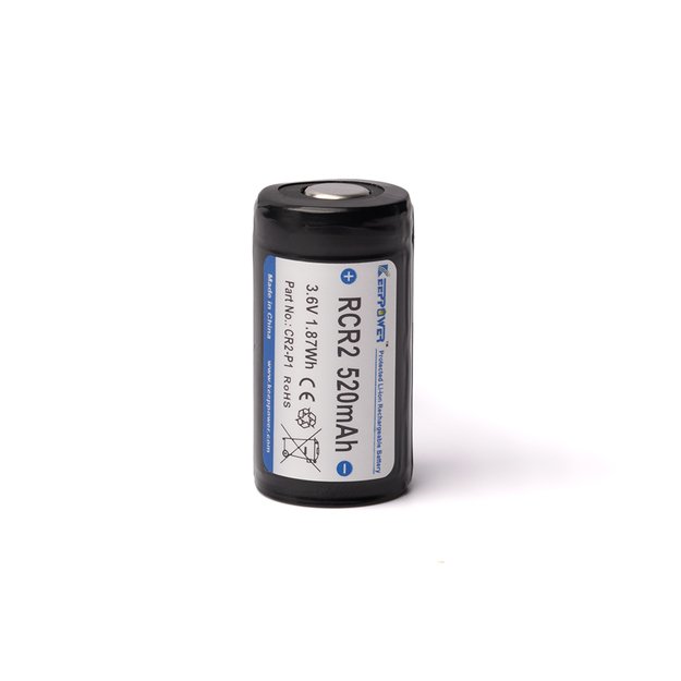 Аккумулятор RCR2 / 15270 Keeppower 520мАч 3,6В - 3,7В литий-ионный (в формате CR2, CR2-P1)
