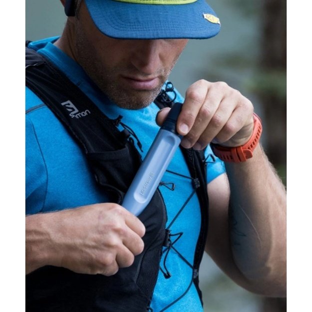 LifeStraw Peak serijos asmeninis vandens filtras "Dark Mountain Gray" LSPSPDGWW