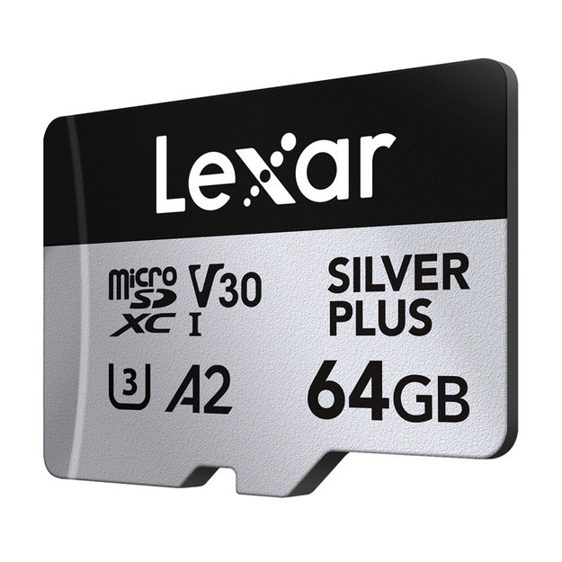 Karta pamięci Lexar High-Performance Silver Plus microSDXC 64GB + adapter