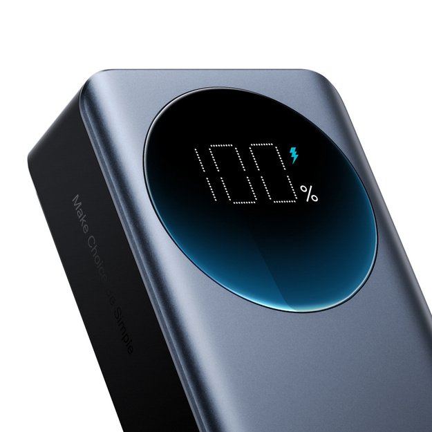 Joyroom JR-PBF05 Pro 30000mAh 65W išorinė baterija su skaitmeniniu ekranu, 2x USB-C ir 1x USB-A, juoda