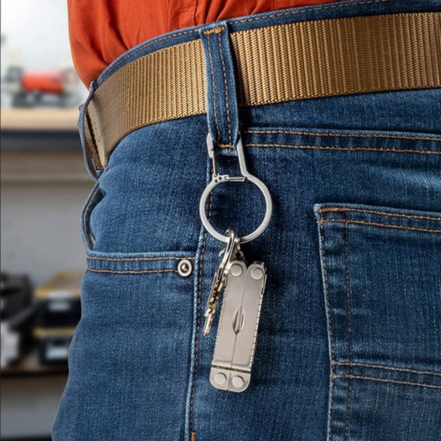 Nite Ize – DualPass Dual Chamber Carabiner – Steel – Silver – DDK-11-R3