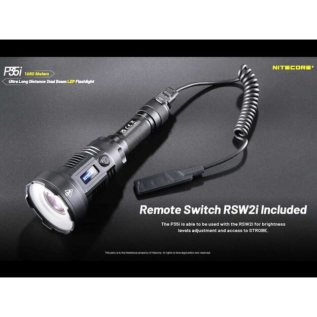 Nitecore P35i - LED ir lazerinis žibintuvėlis