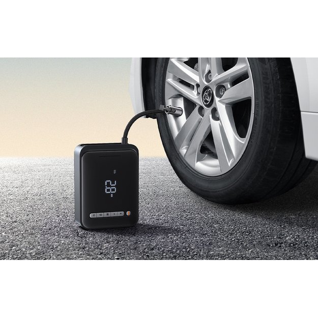 Powerbank / Starteris + kompresorius 2in1 Baseus Super Energy Car Jump Starter, 8000mAh, 1000A USB (juodas)