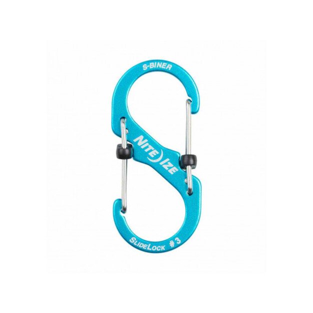 Nite Ize S-Biner® SlideLock® Aluminum #3 - Blue - LSBA3-03-R6