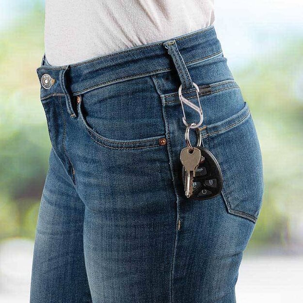 Nite Ize - S-Biner #1 - juodų karabinų komplektas - SB1-2PK-01