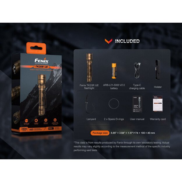 Fenix ​​TK20R UE SFT70 LED žibintuvėlis Camo