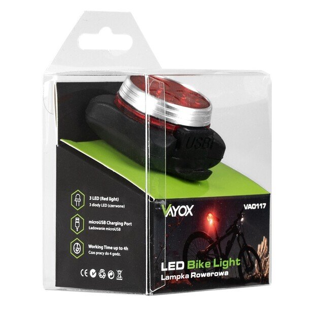 Vayox Bicycle lamp VA0117 USB