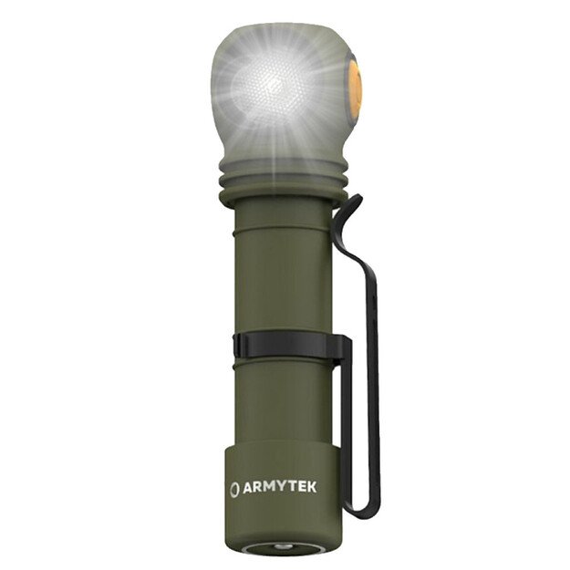 Armytek Wizard C2 Pro Max USB žibintuvėlis, balta, Olive spalva F06701CO