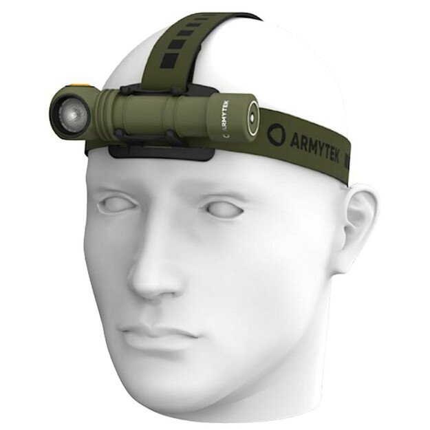 Armytek Wizard C2 Pro Max USB žibintuvėlis, balta, Olive spalva F06701CO