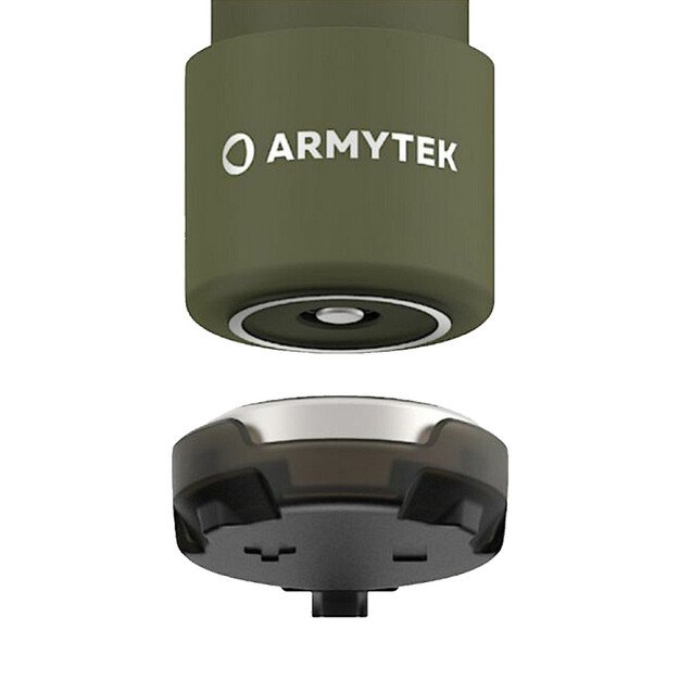 Armytek Wizard C2 Pro Max USB žibintuvėlis, balta, Olive spalva F06701CO