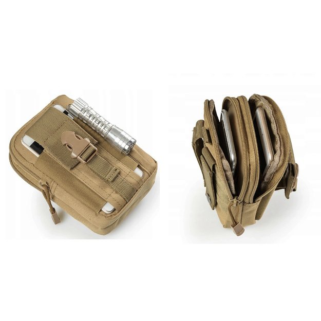 BSH ADVENTURE taktinis dėklas ant diržo smėlio spalvos SZ-003