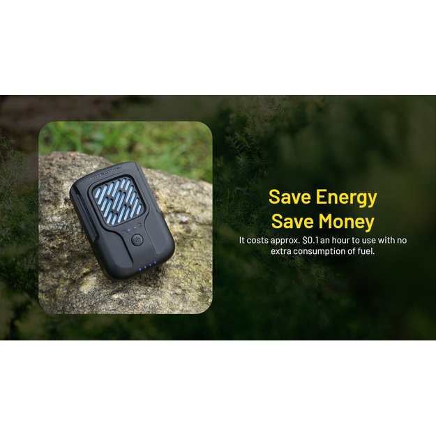 Nitecore EMR40 - repelentas nuo uodų su 7800 mAh baterija