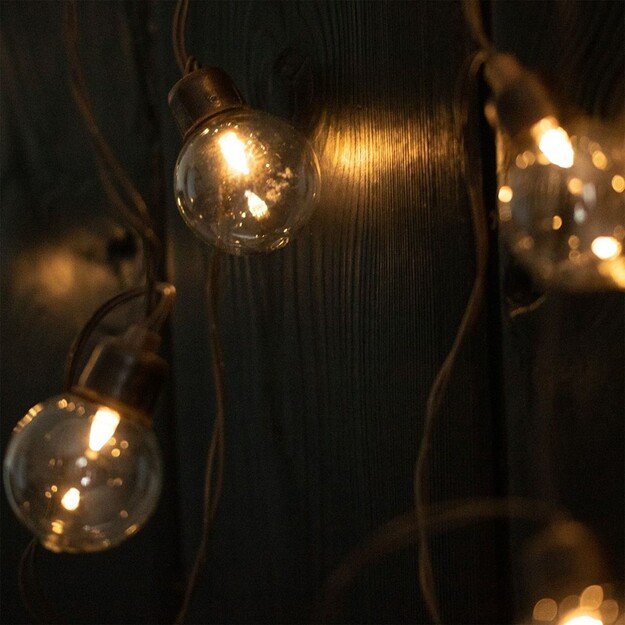 GLADI 2 30LED G40 10.6 m lauko lempučių girlianda su saulės baterija