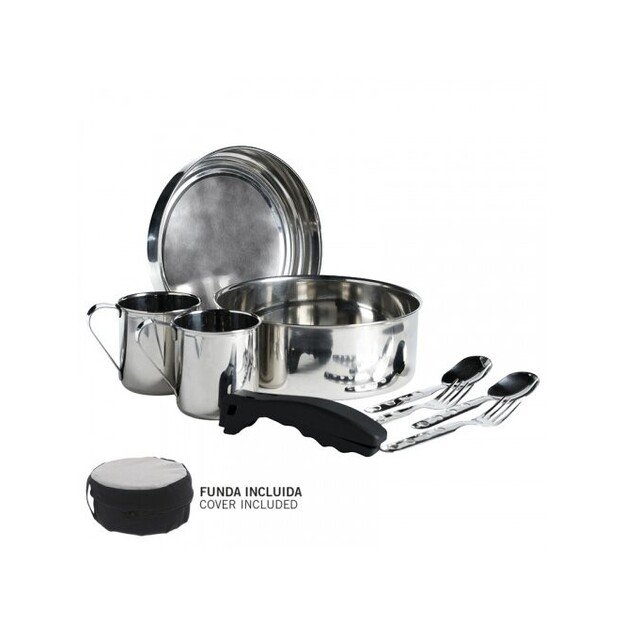 Turistinių puodų ir indų rinkinys Laken St. Steel Cooking Set 2 p. 20 cm