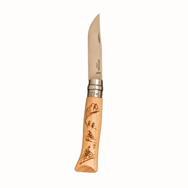 Карманный нож №8 Opinel Mountain Буковая рукоятка с колесиками