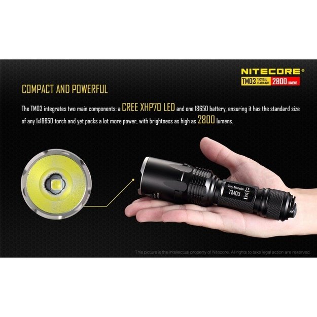 Nitecore TM03 žibintuvėlis