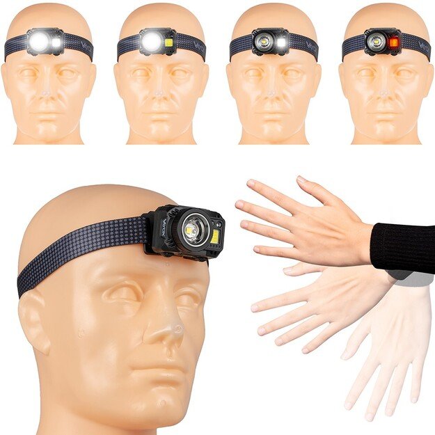 Фонарь Vayox XPG3 + COB zoom с двойным питанием VA0098