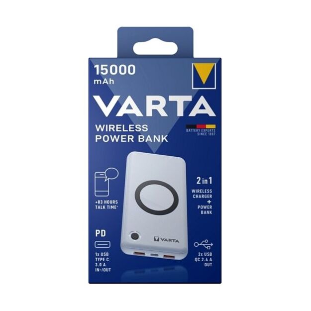 Varta atsarginis maitinimo šaltinis 15000mAh Powerbank 57908