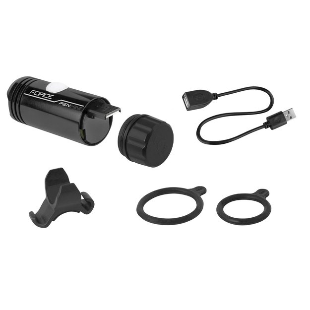Front light FORCE PEN MINI 150LM USB mini (black)