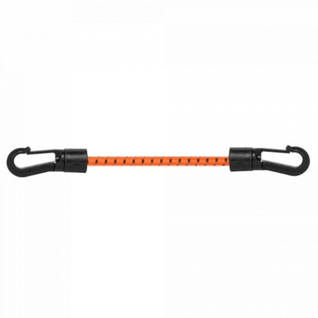 Elastinė guma 0.6x20 cm PVC kabliukas oranžinės spalvos 