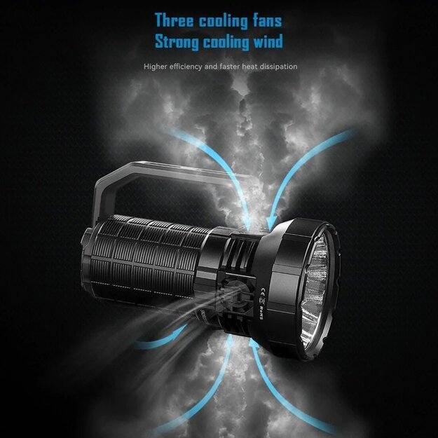 Imalent MS12 Mini-C 65000lm, 1036 metrų šiltai baltos šviesos žibintuvėlis