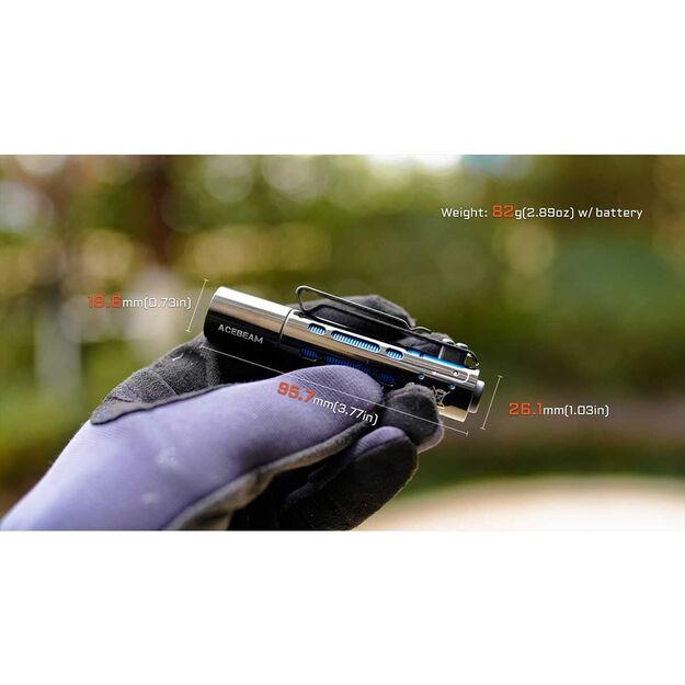 AceBeam žibintuvėlis Rider RX EDC 650LM