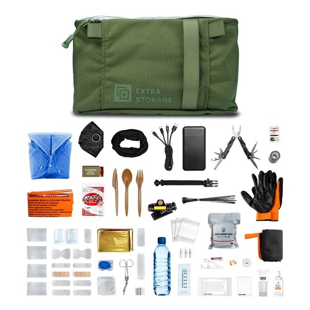 Help Bag Essential emergency kit Olive green